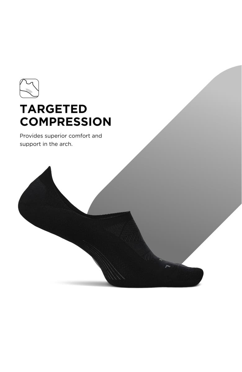 Feetures Elite Light Cushion Invisible Socks AntiSlip Sport Sock Liner with Targeted Compression, Alternate, color,