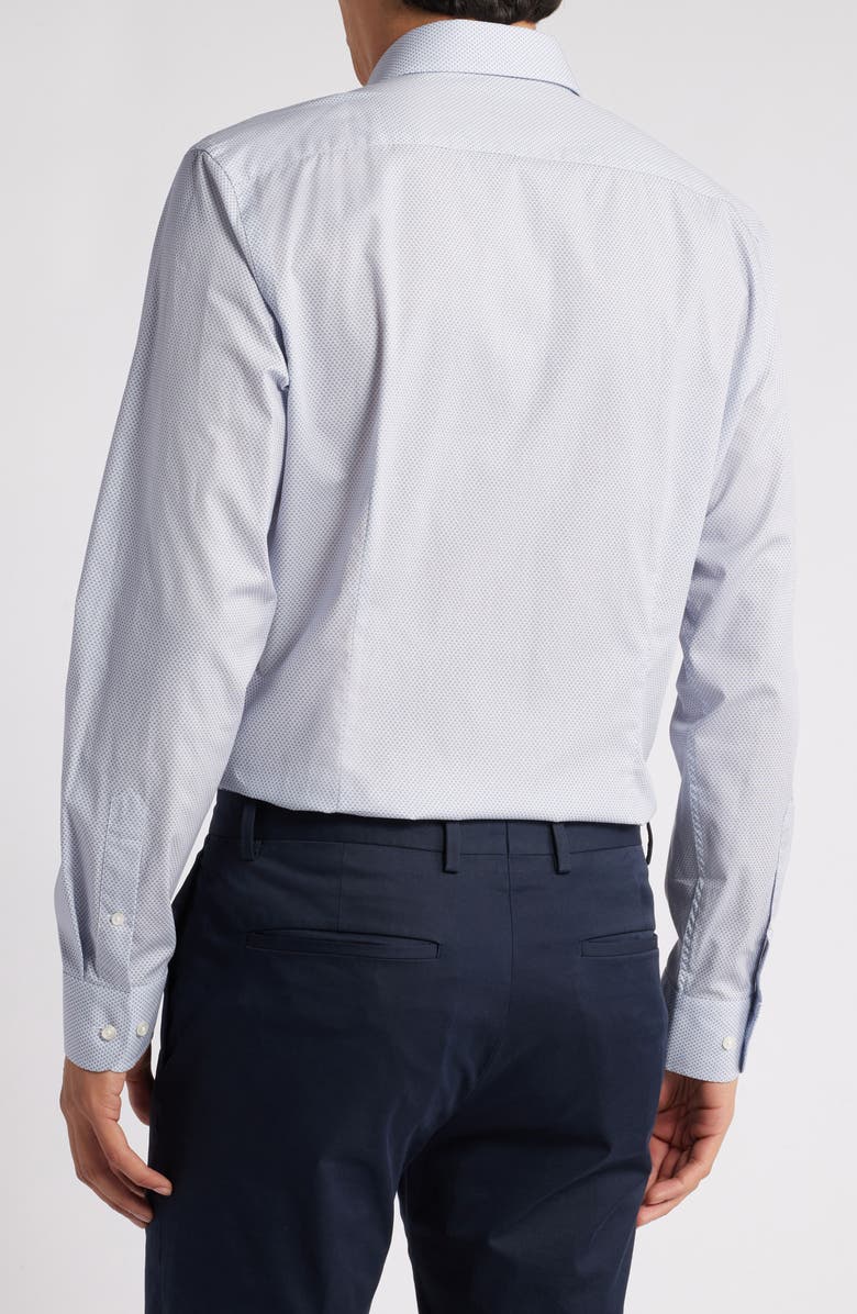 Nordstrom Easy Care Extra Trim Fit Geometric Print Dress Shirt, Alternate, color,