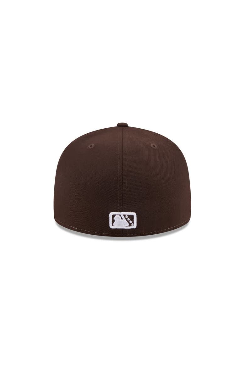 Men's New Era  Brown Memphis Redbirds Theme Nights 59FIFTY Fitted Hat, Alternate, color, Brown