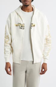 SANTO STUDIO Creative Arts Graphic Zip Hoodie