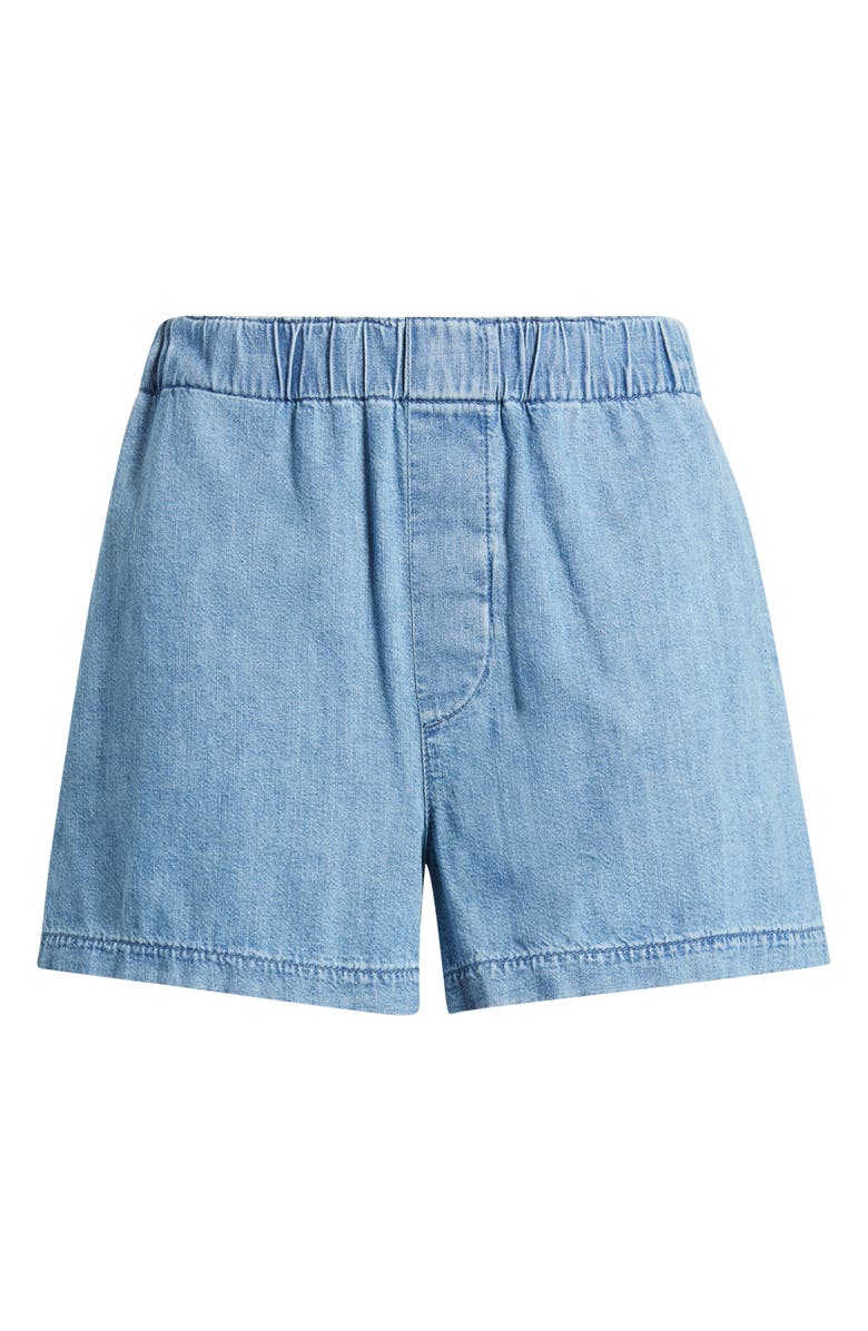 Madewell Pull-On Denim Shorts, Alternate, color, Marnie Wash