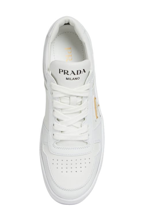 PRADA PRADA FLATFORM DOWNTOWN LEATHER SNEAKER