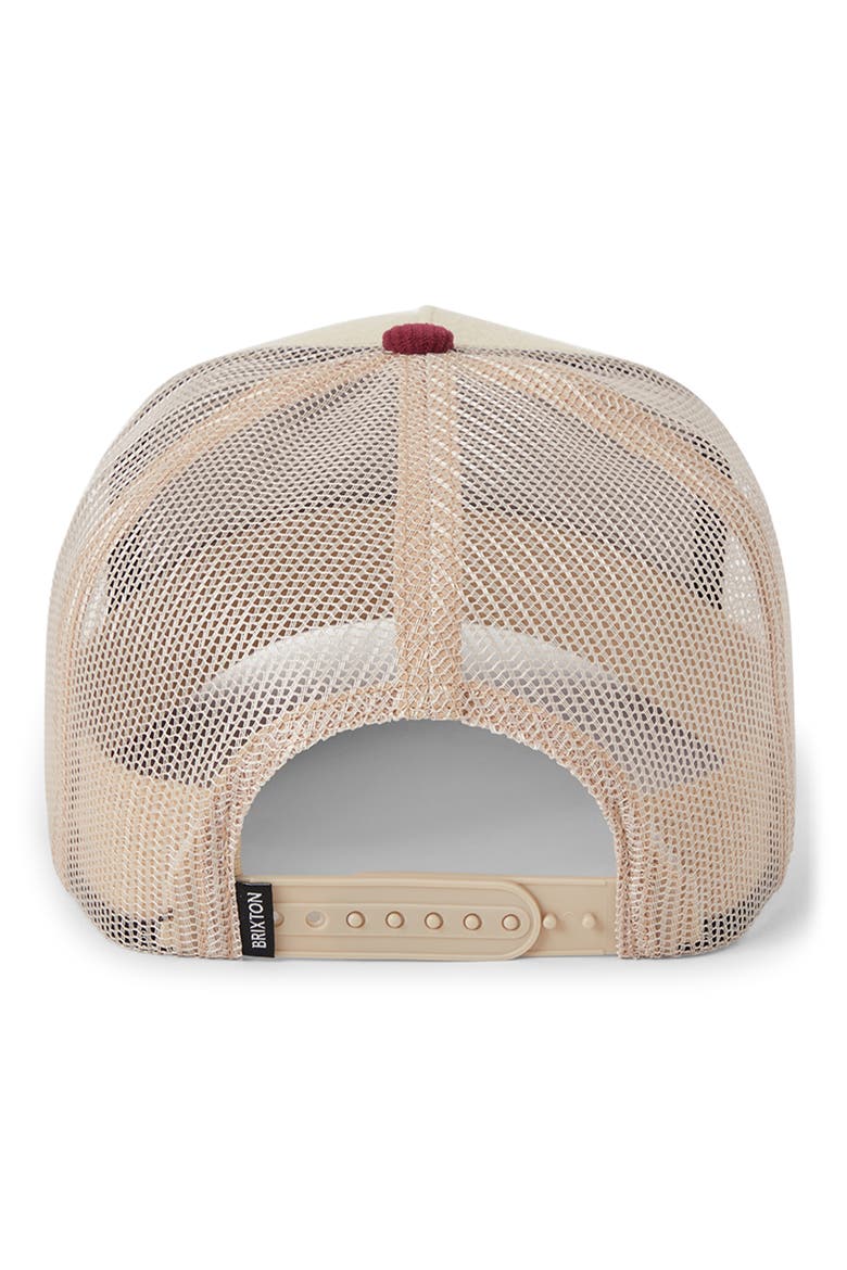 Hubal Trucker Baseball Cap, Alternate, color, OATMEAL/ DARK BRICK CORDUROY