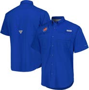 Columbia Men's Columbia Royal Chicago Cubs Tamiami Omni-Shade Button-Down Shirt