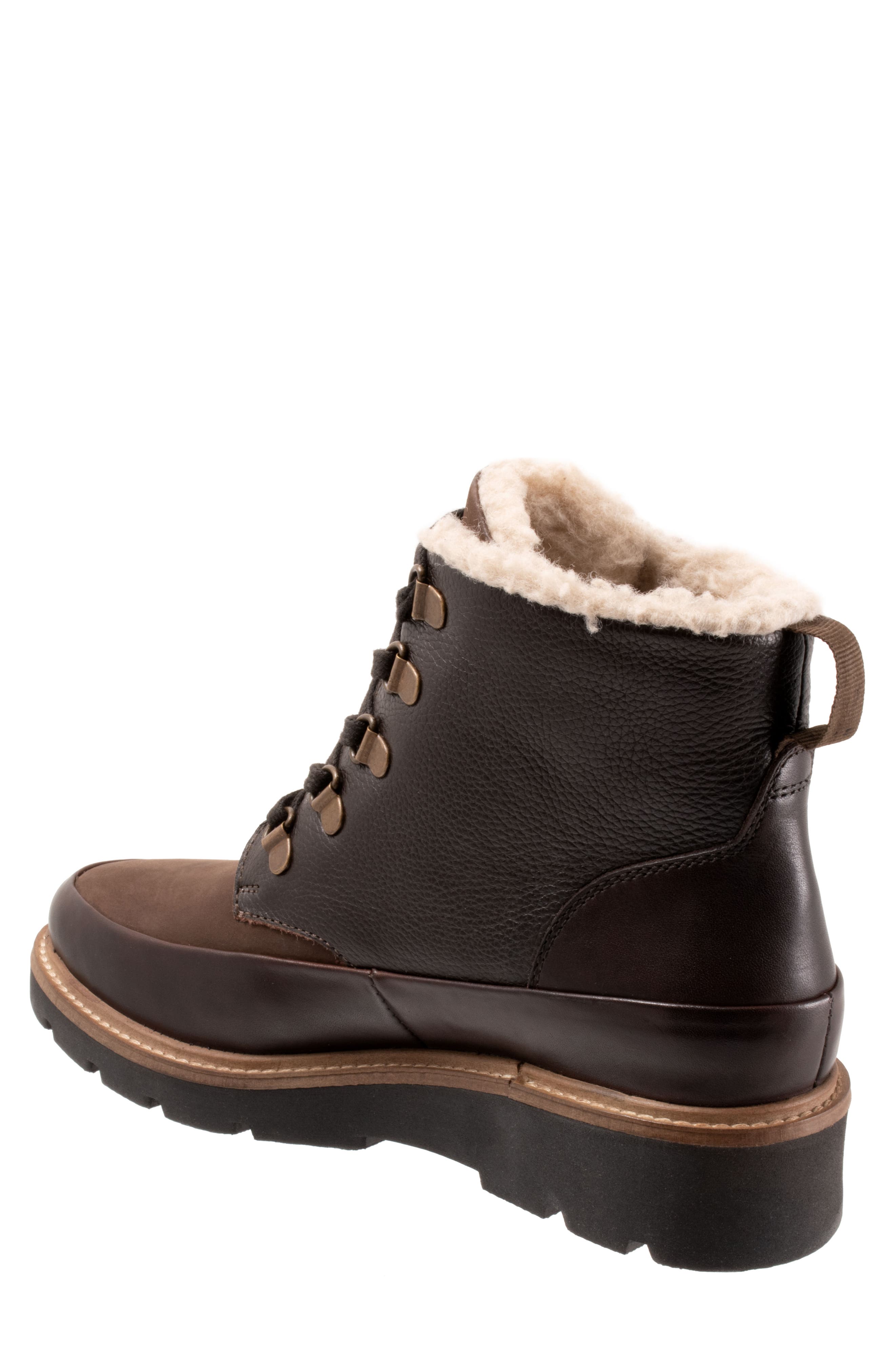 Whitney Faux Shearling Lined Boot, Alternate, color, DARK BROWN