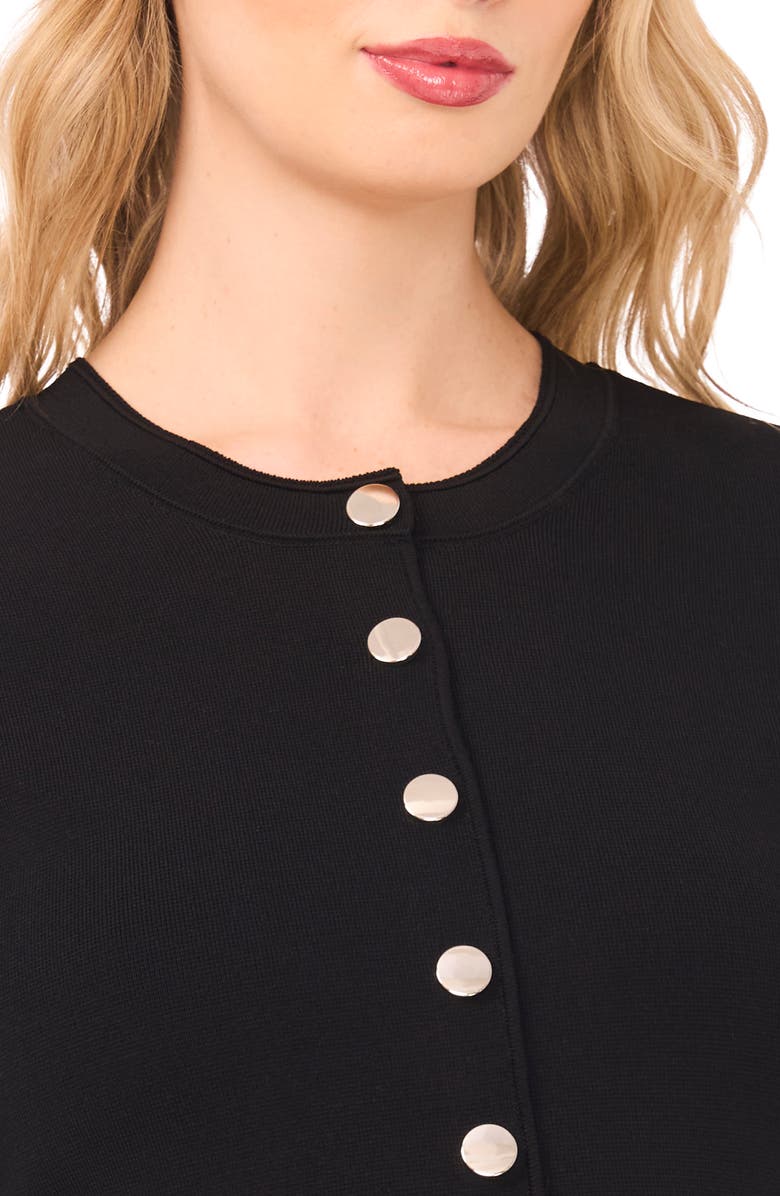 Halogen<sup>®</sup> Rib Crewneck Dress, Alternate, color, Rich Black