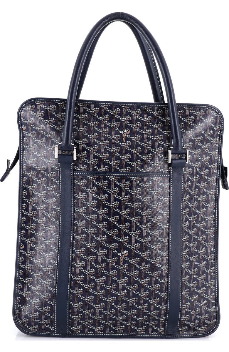 Pre-Owned Goyard Bourgogne Bag Coated Canvas, Main, color, Blue