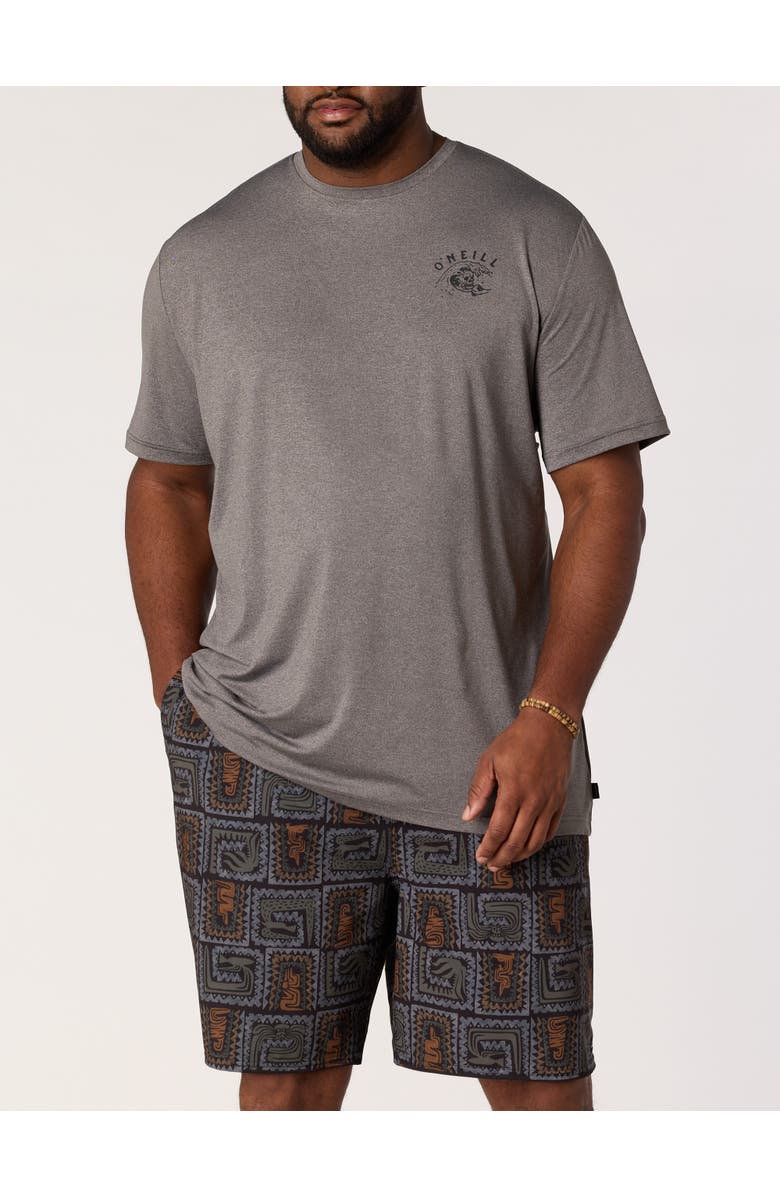 O'Neill Big & Tall Wave Brain UPF Graphic Tee, Alternate, color, Gargoyle Melange