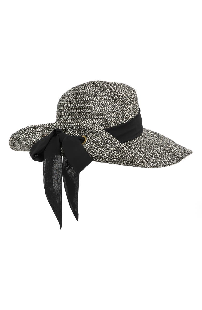 Nine West Scarf Flip Floppy Hat, Alternate, color,