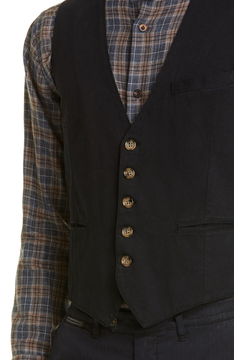 Eleventy Trim Fit Twill Cotton Vest, Alternate, color,