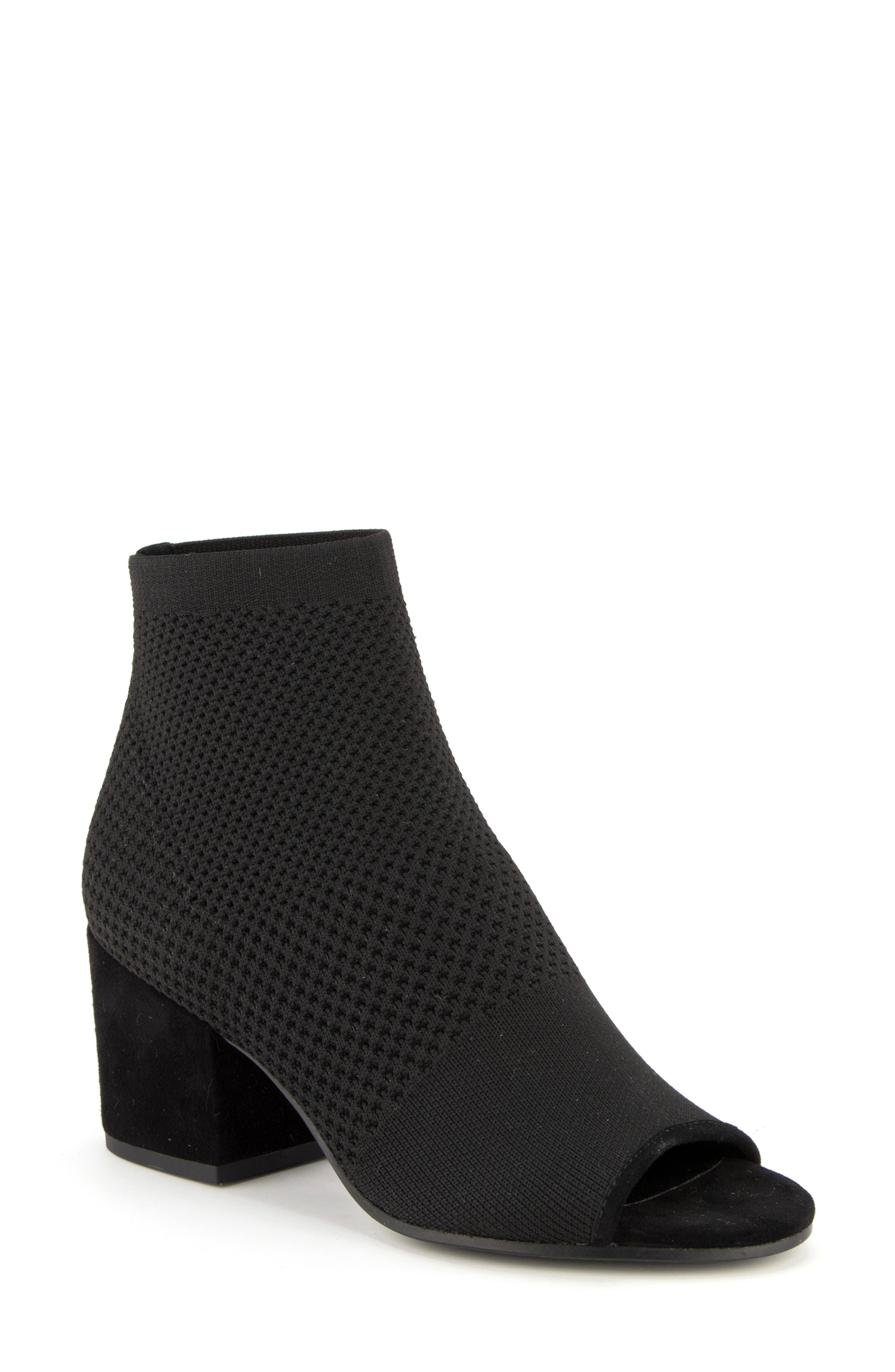 Eileen Fisher Croft Open Toe Knit Bootie, Main, color, 