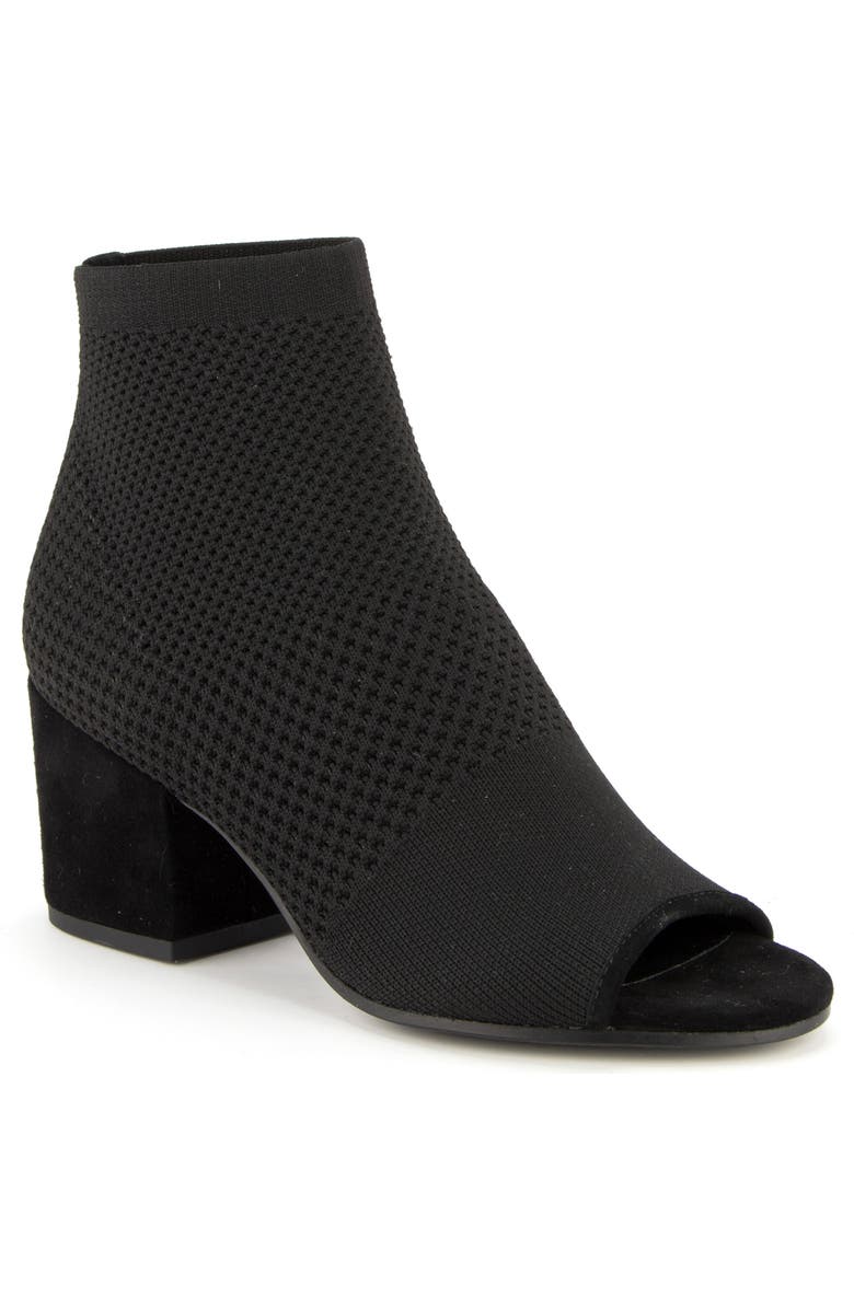 Eileen Fisher Croft Open Toe Knit Bootie, Main, color,