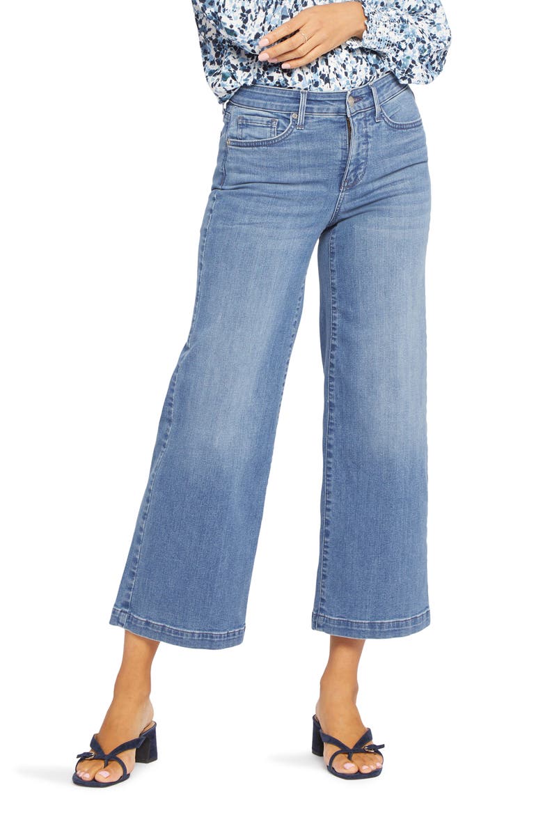 Teresa Ankle Wide Leg Jeans, Main, color, SWEETBAY