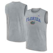 Jordan Brand Men's Jordan Brand Heather Gray Florida Gators Primetime Legend Arch Dri-FIT Muscle Tank Top