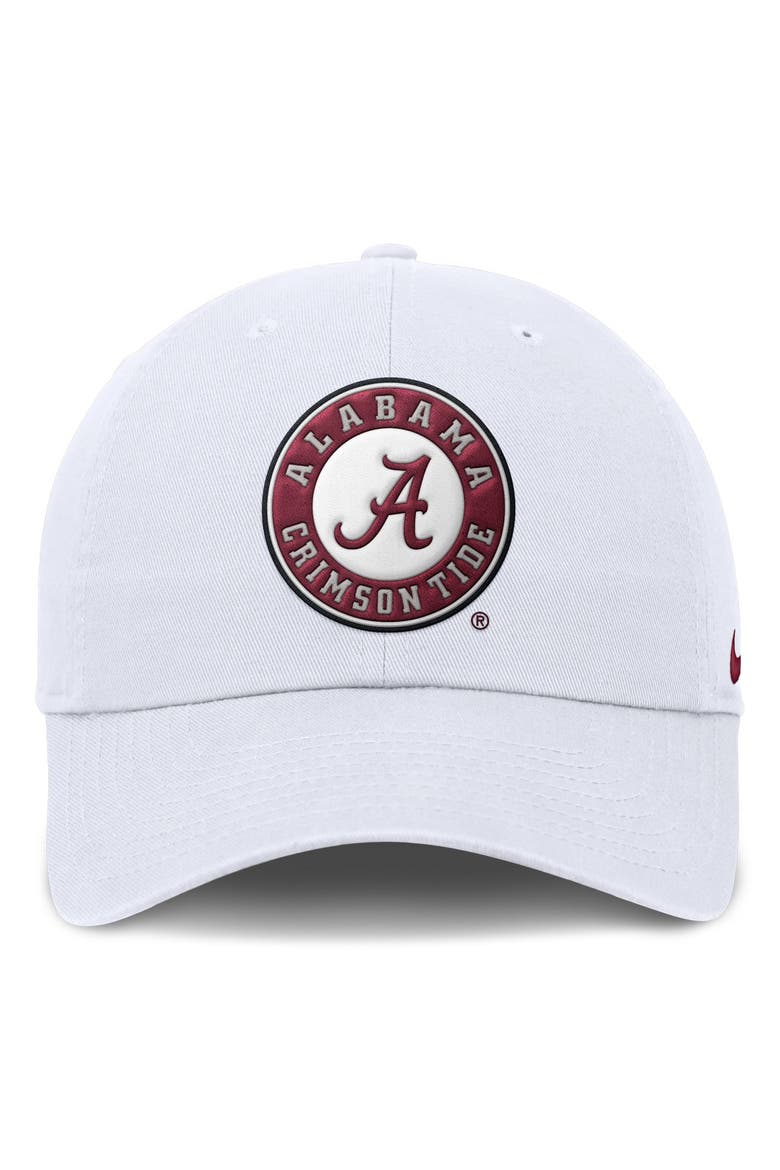 Men's Nike White Alabama Crimson Tide Club Dri-FIT Adjustable Hat, Alternate, color, White