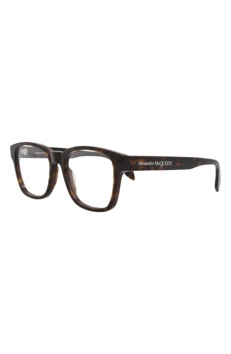 MCQ Optical Glasses, Alternate, color, Havana Havana Transparent