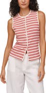 Bella Dahl Sleeveless Front Button Knit Top
