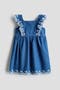 selected Denim Blue/Flowers