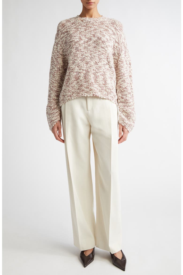 Single Pleat Front Trousers, Alternate, color, IVORY