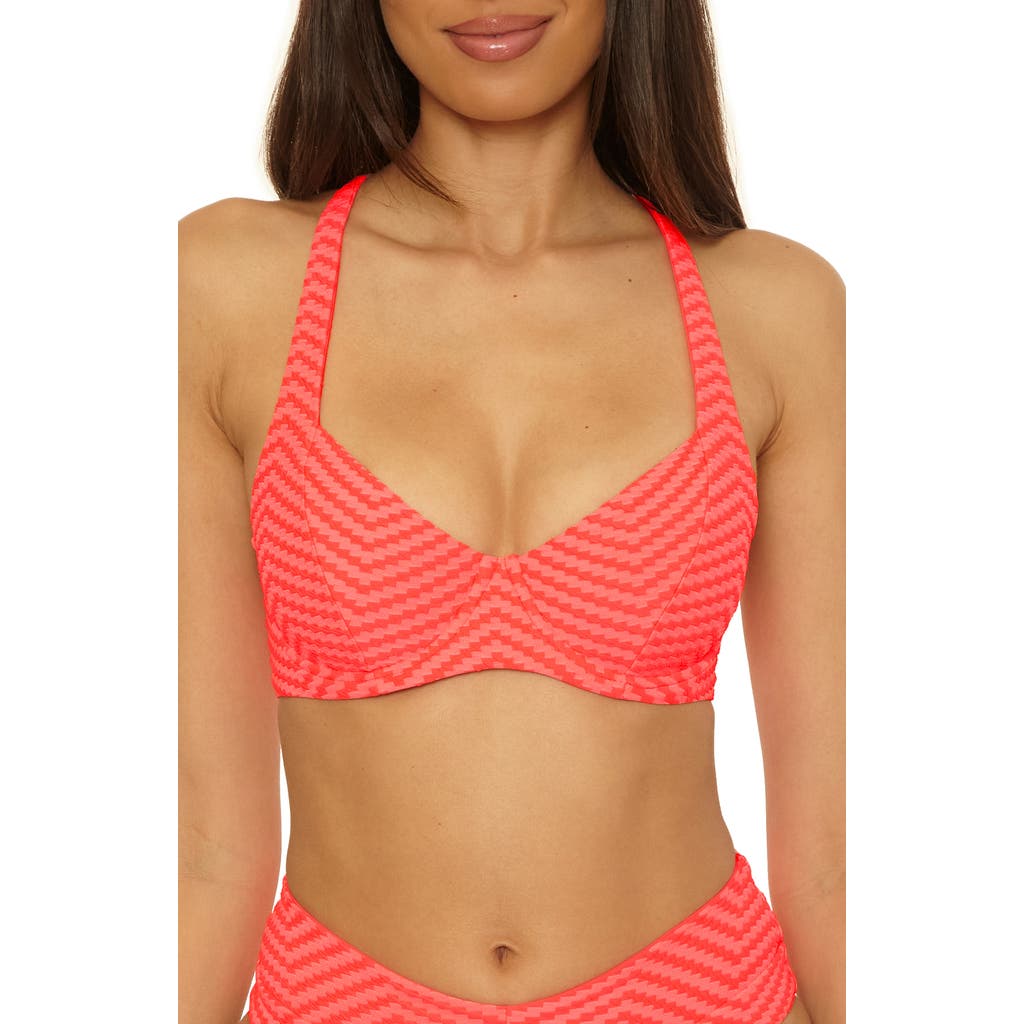 Bca By Rebecca Virtue Connect Underwire Bikini Top In Red