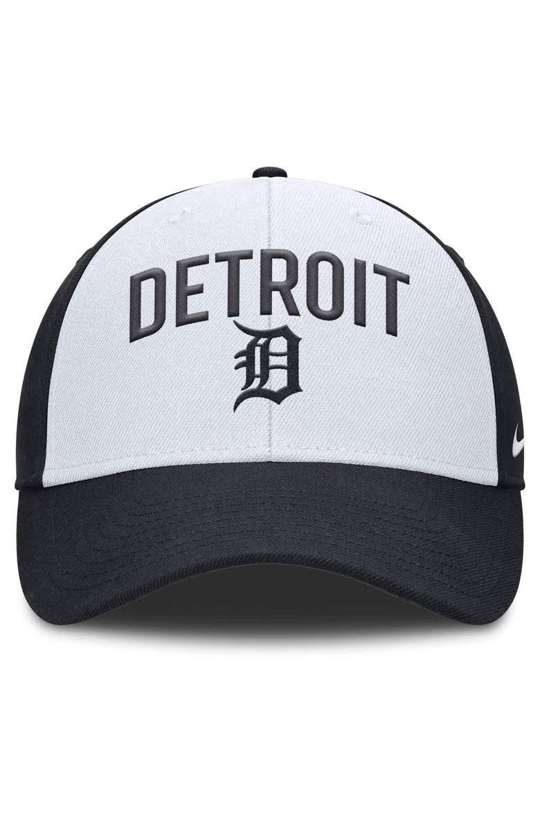 Nike Men's Nike White/Navy Detroit Tigers Club Performance Adjustable Hat, Alternate, color,