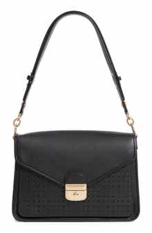 Longchamp Mademoiselle Calfskin Leather Shoulder Bag