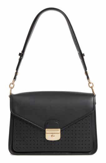 Longchamp Mademoiselle Calfskin Leather Shoulder Bag