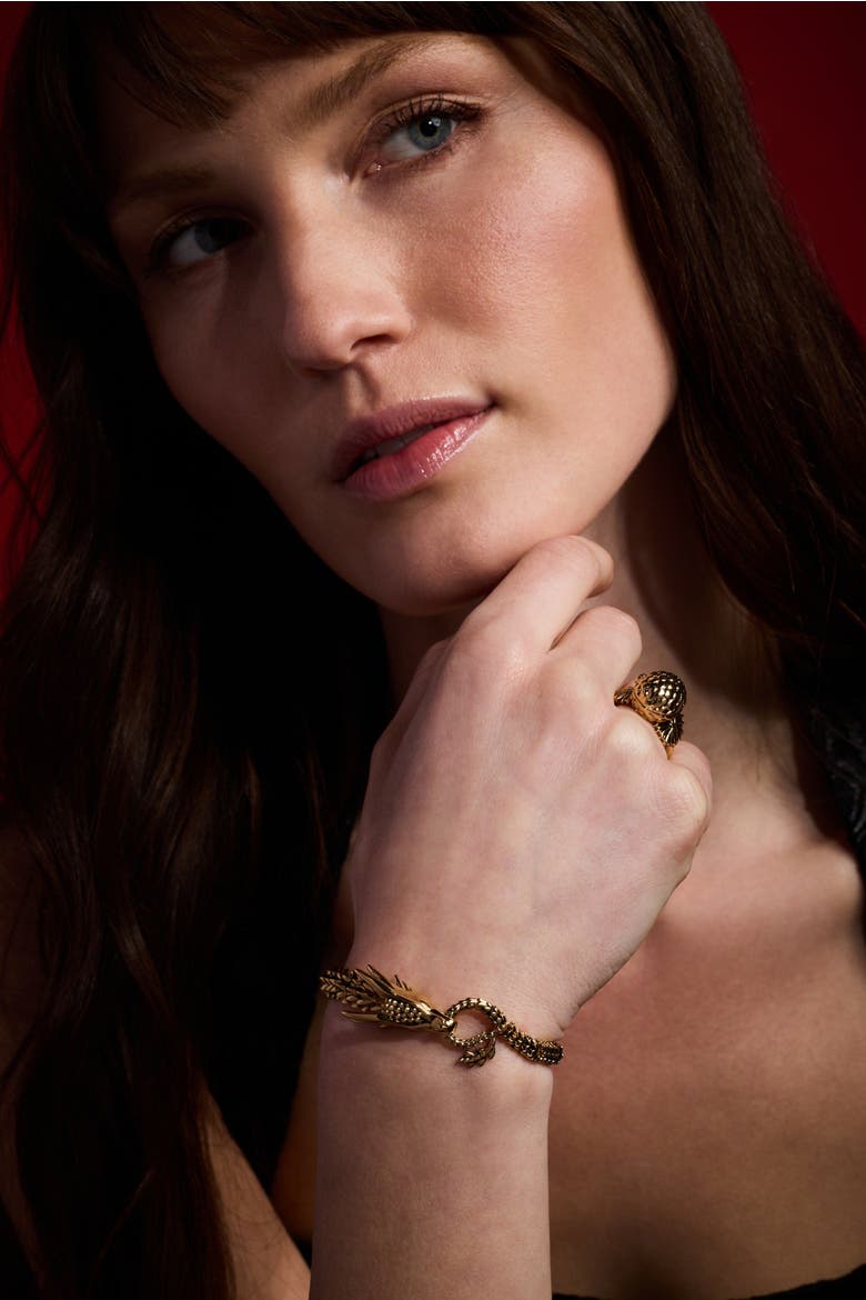 House of the Dragon Syrax Linear Bracelet, Alternate, color, Gold