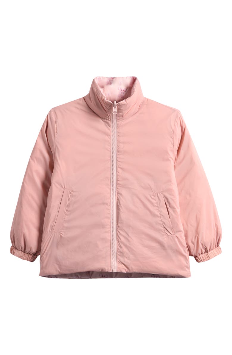 CALONIE Kids' Blake Reversible Down Puffer Jacket, Alternate, color, Pink