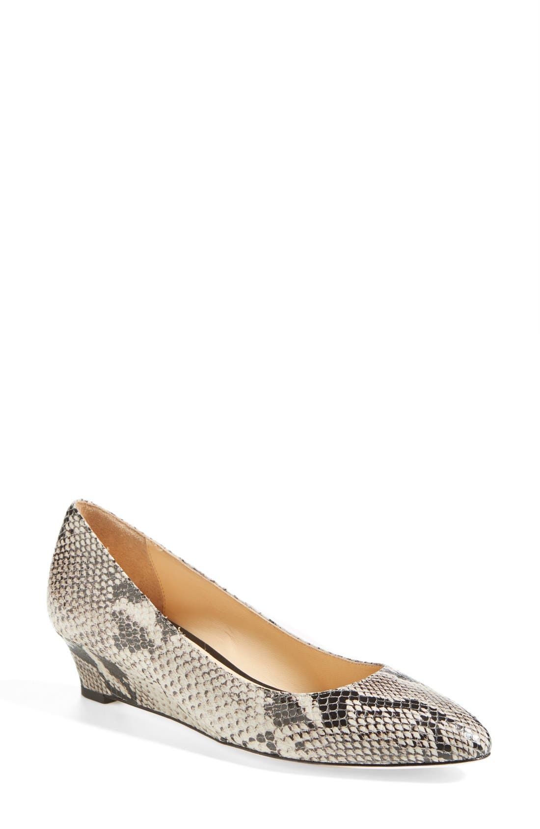 'Bethany' Wedge Pump, Main, color, SAHARA SNAKE ROCCIA PRINT
