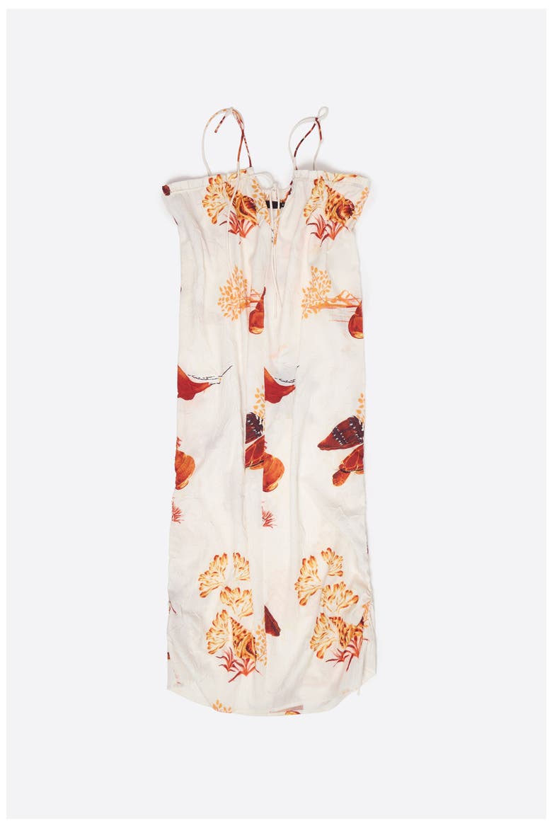 Midi Dress With Adjustable Straps, Alternate, color, TORTUGA DARK ORANGE