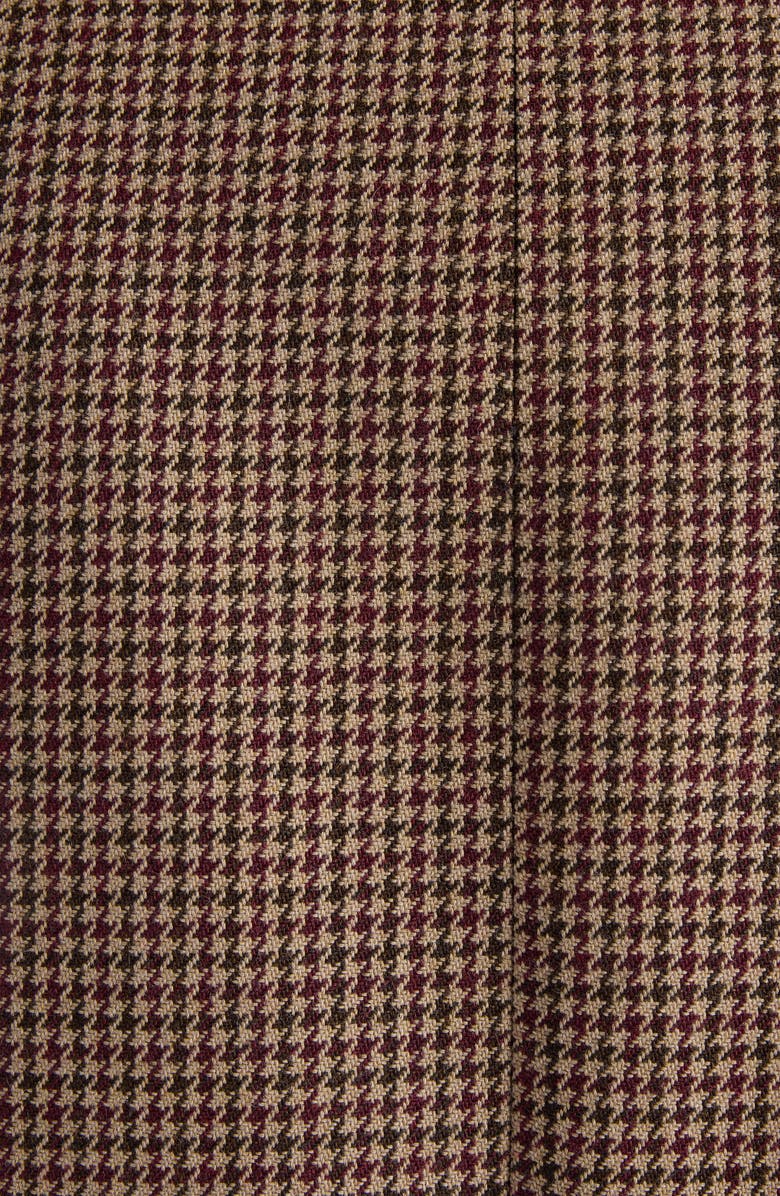 Acne Studios Otam Houndstooth Wool Coat, Alternate, color, Multi Brown