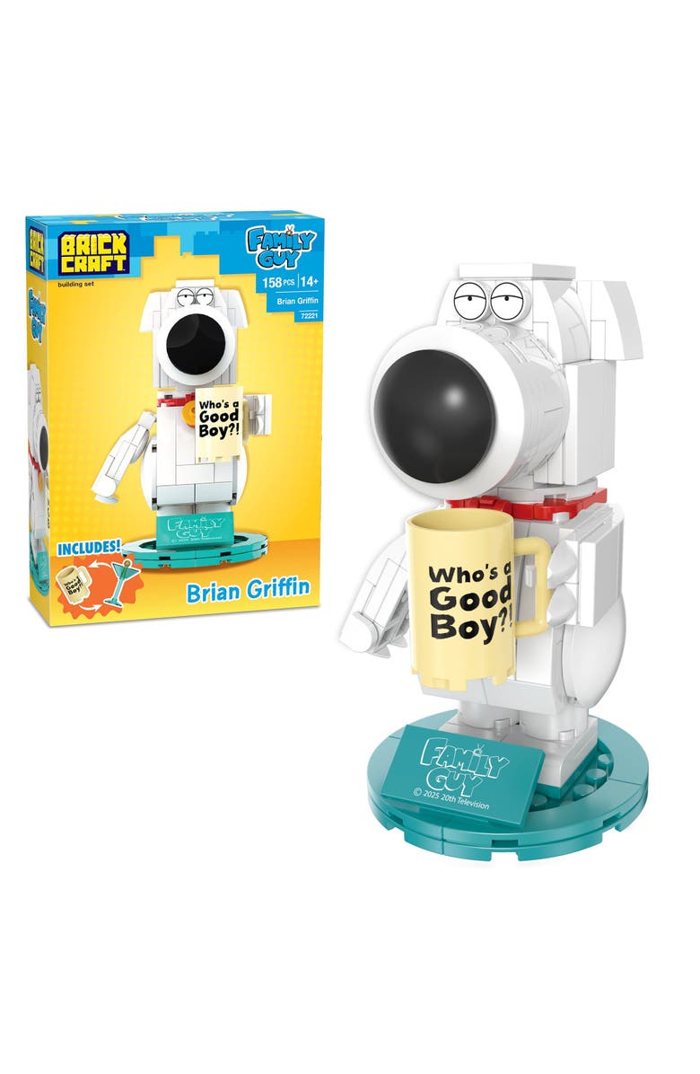 Brickcraft Family Guy Brian Griffin Building Set, Main, color, Red