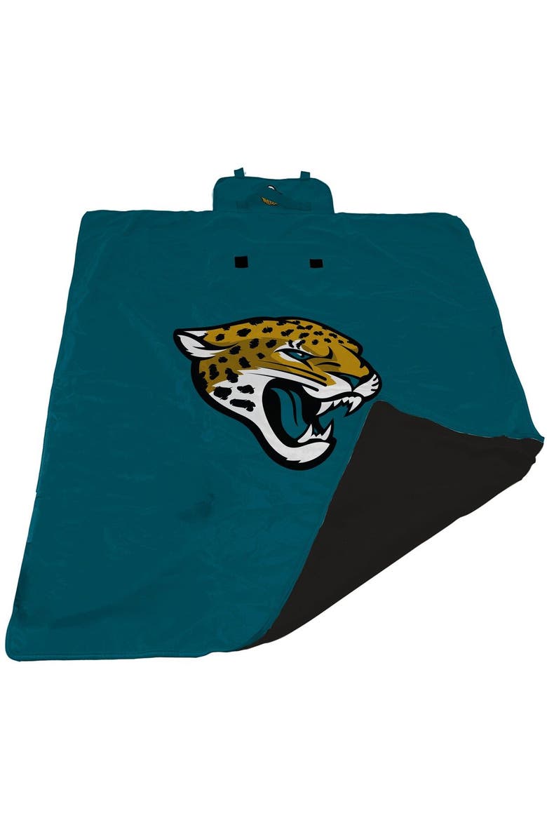 LOGO BRANDS Teal Jacksonville Jaguars 60'' x 80'' All-Weather XL Outdoor Blanket, Main, color, 