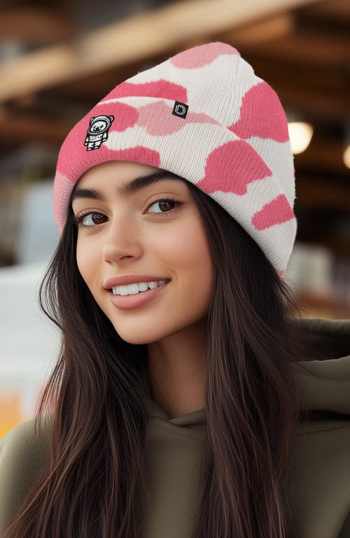 Dalix Ice Bear Beanie In Pink Camo