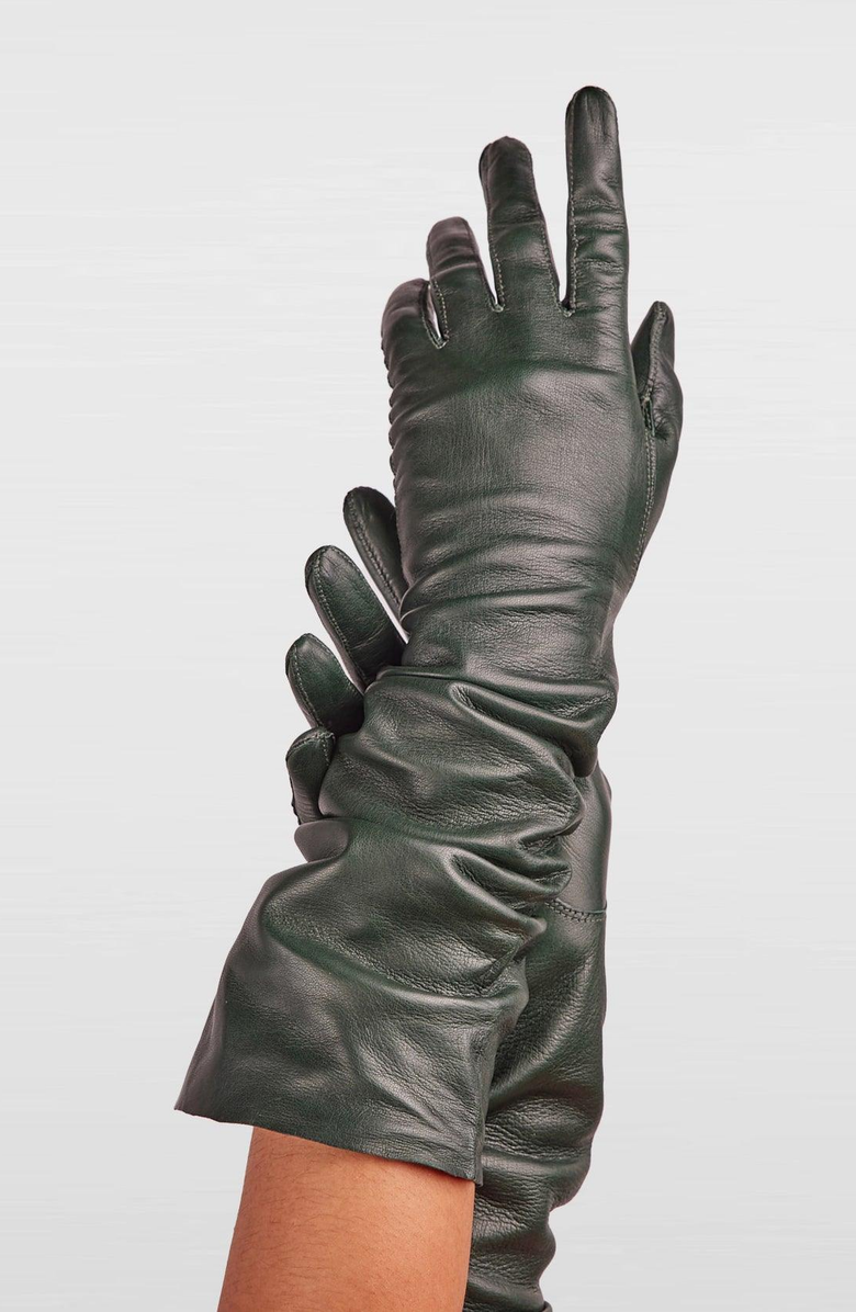 Seymoure Luxury Group Classic Runway Opera Glove, Alternate, color, Agave