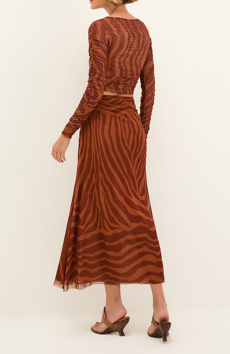 ViX Paula Hermanny Sundown Mira Long Sleeve Crop Cover-Up Top, Alternate, color, Multi