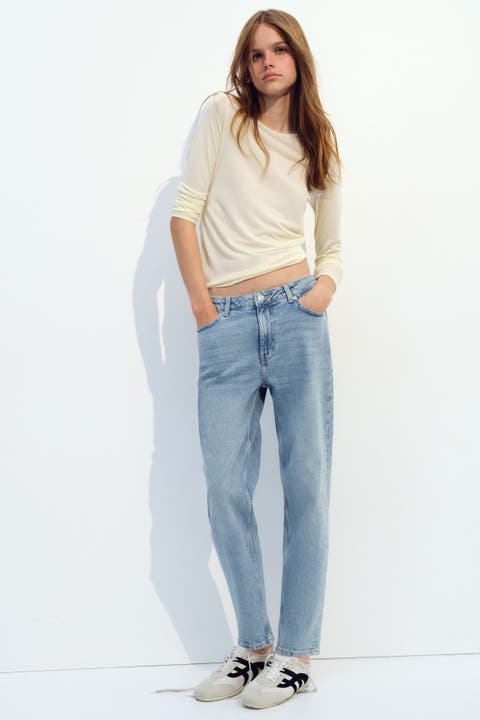 Mom Slim-fit High-waist Jeans