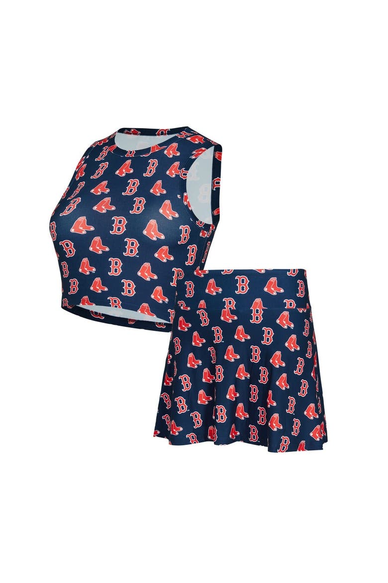Women's Concepts Sport  Navy Boston Red Sox Knit Tank Top & Skort Set, Main, color, Navy