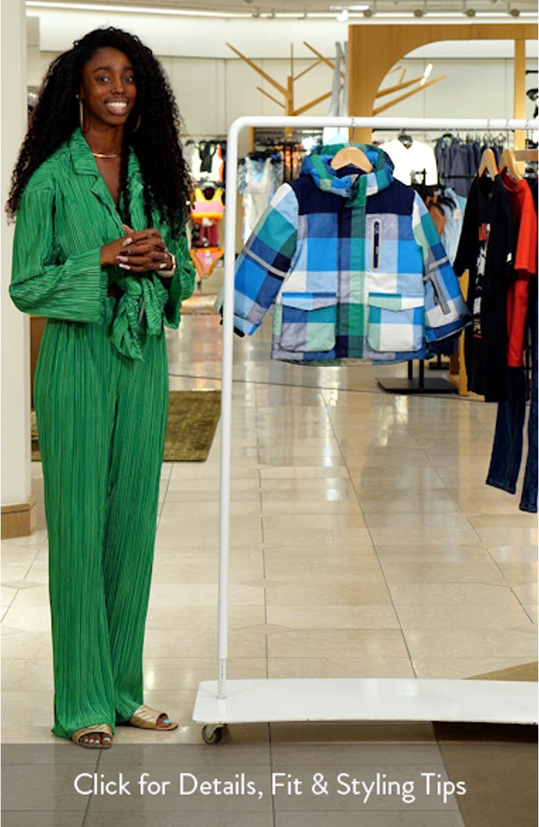 Kids' Plaid Hooded Jacket, sales video thumbnail