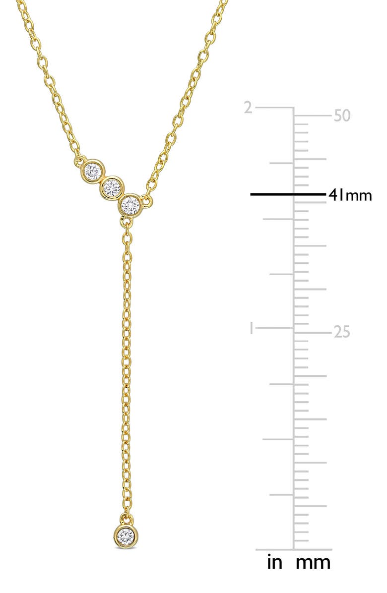 Created Forever Lab Grown Diamond Lariat Necklace - 0.13ct., Alternate, color, 