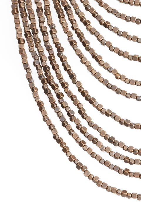 Joan Beaded Multistrand Necklace