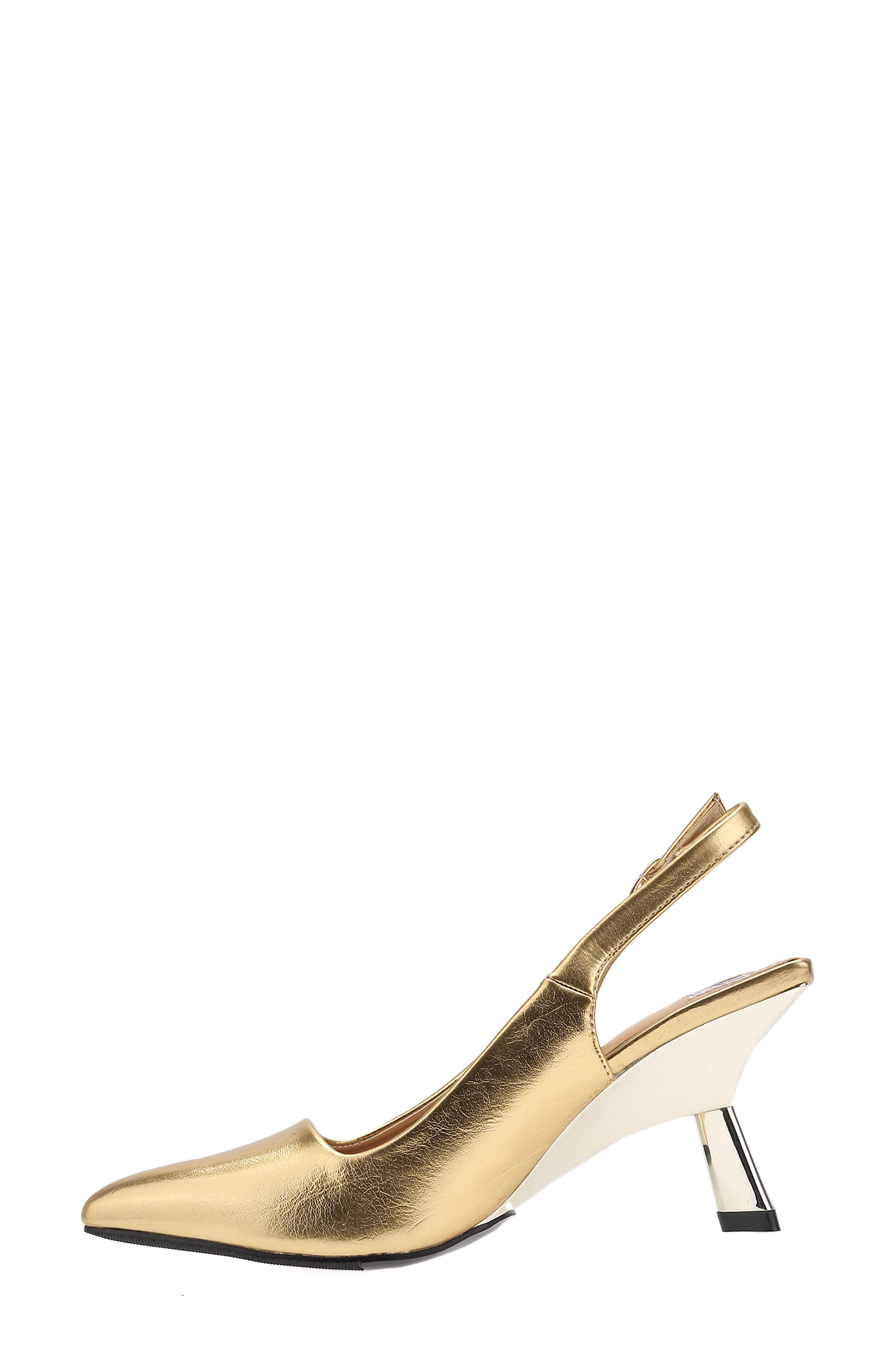 Koko Slingback Pump, Alternate, color, GOLD