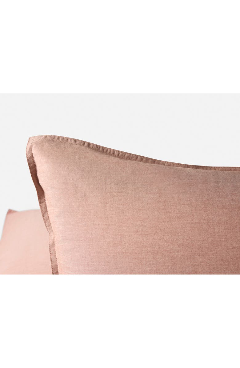 Coyuchi Crinkled Organic Cotton Percale Pillow Sham, Alternate, color,