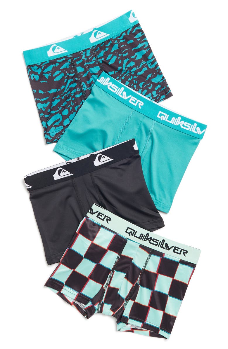 Quiksilver Kids' 4-Pack Boxer Briefs, Main, color,