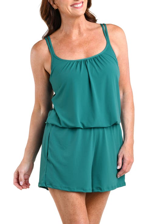 Solids Swim Romper