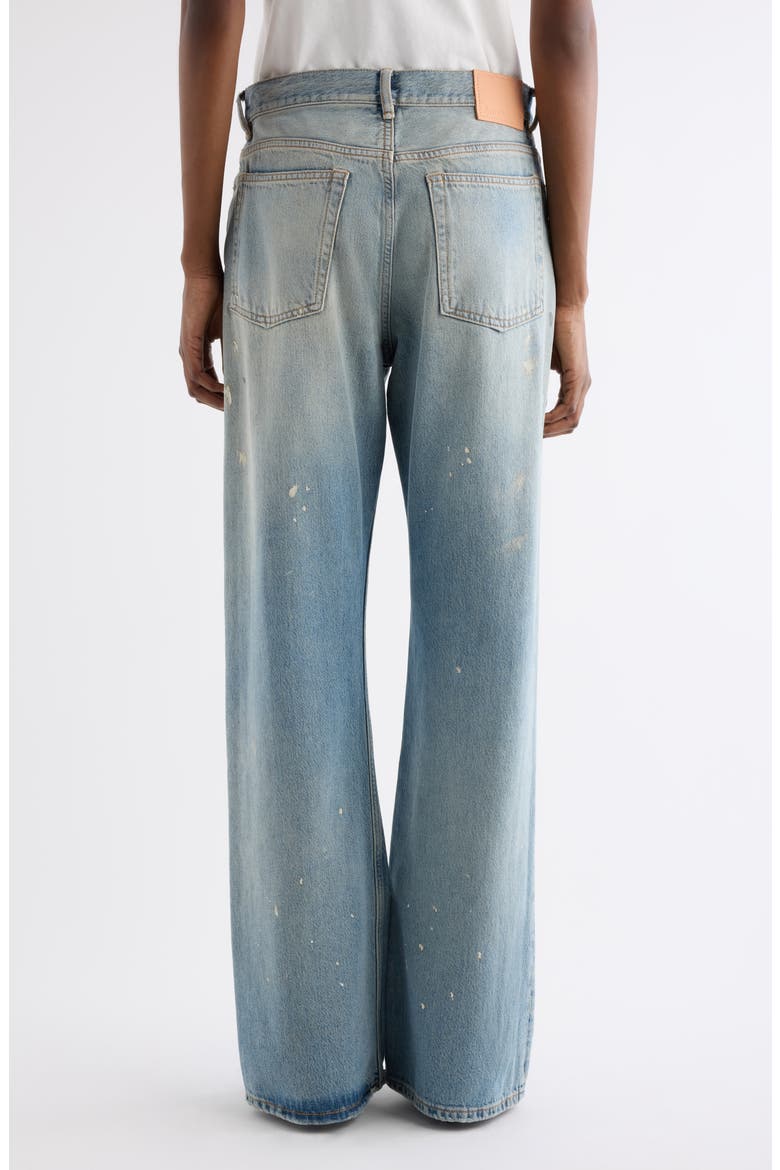 2021F Trafalgar Paint Splatter Flare Jeans, Alternate, color, LIGHT BLUE