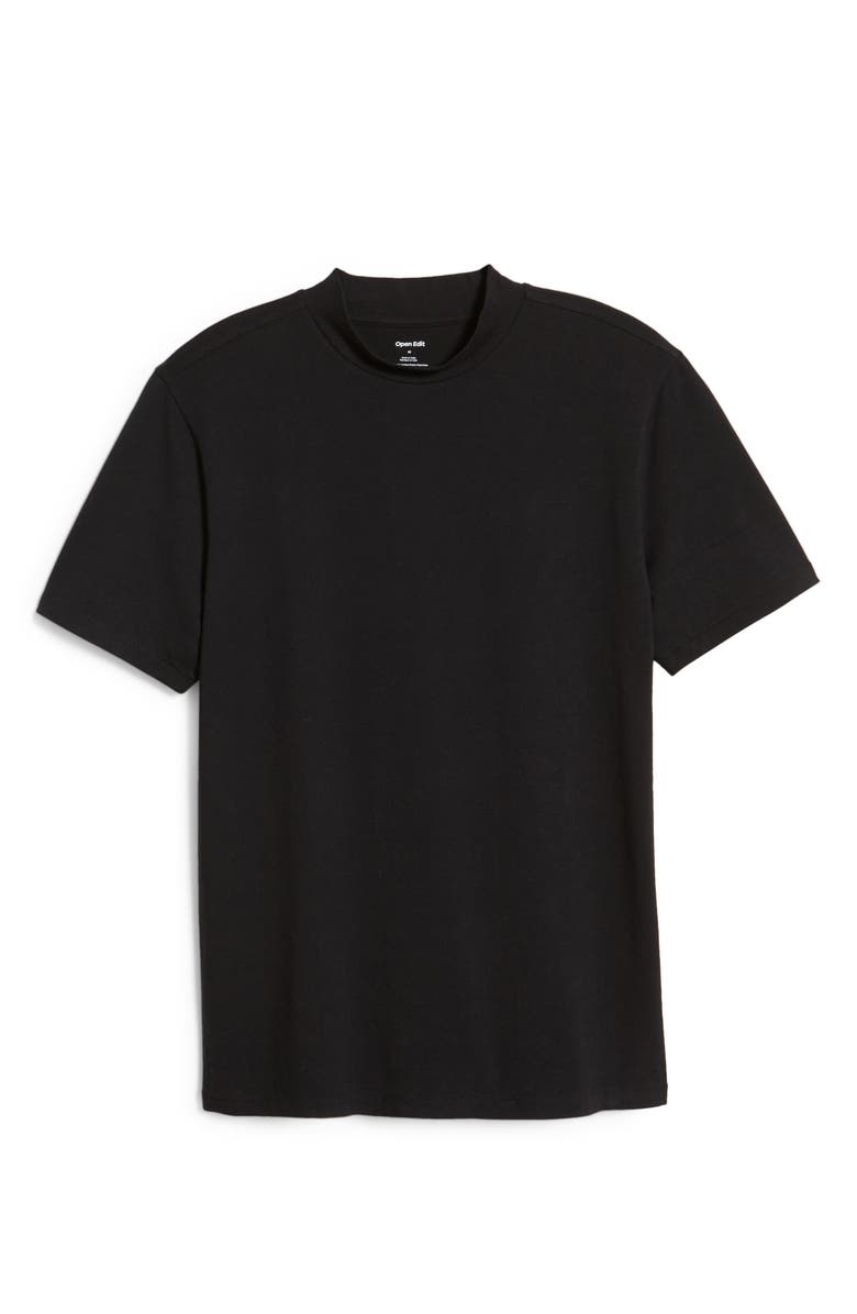 Open Edit Men's Mock Neck T-Shirt, Alternate, color, 