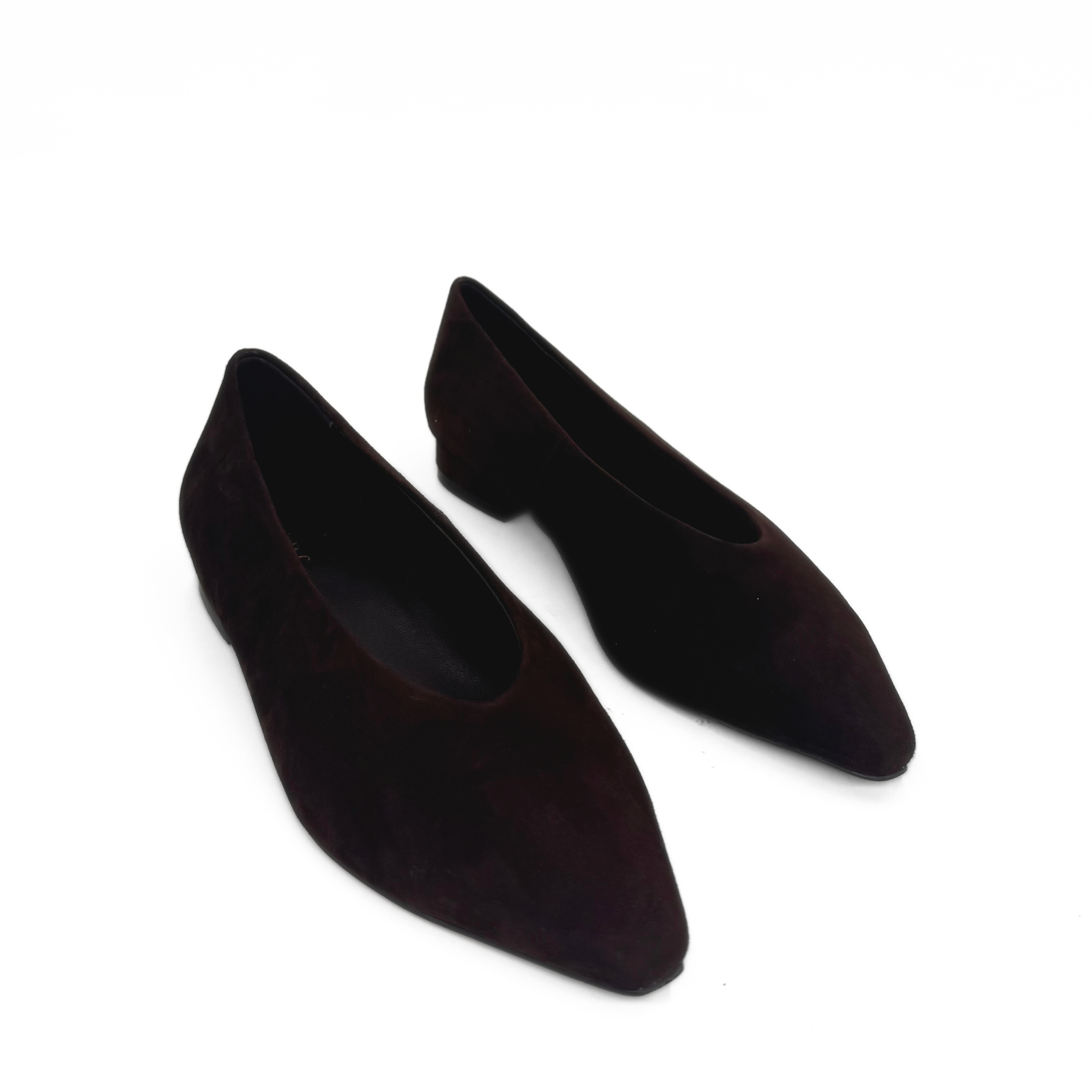 Riley Suede Ballet Flats, Alternate, color, Brown