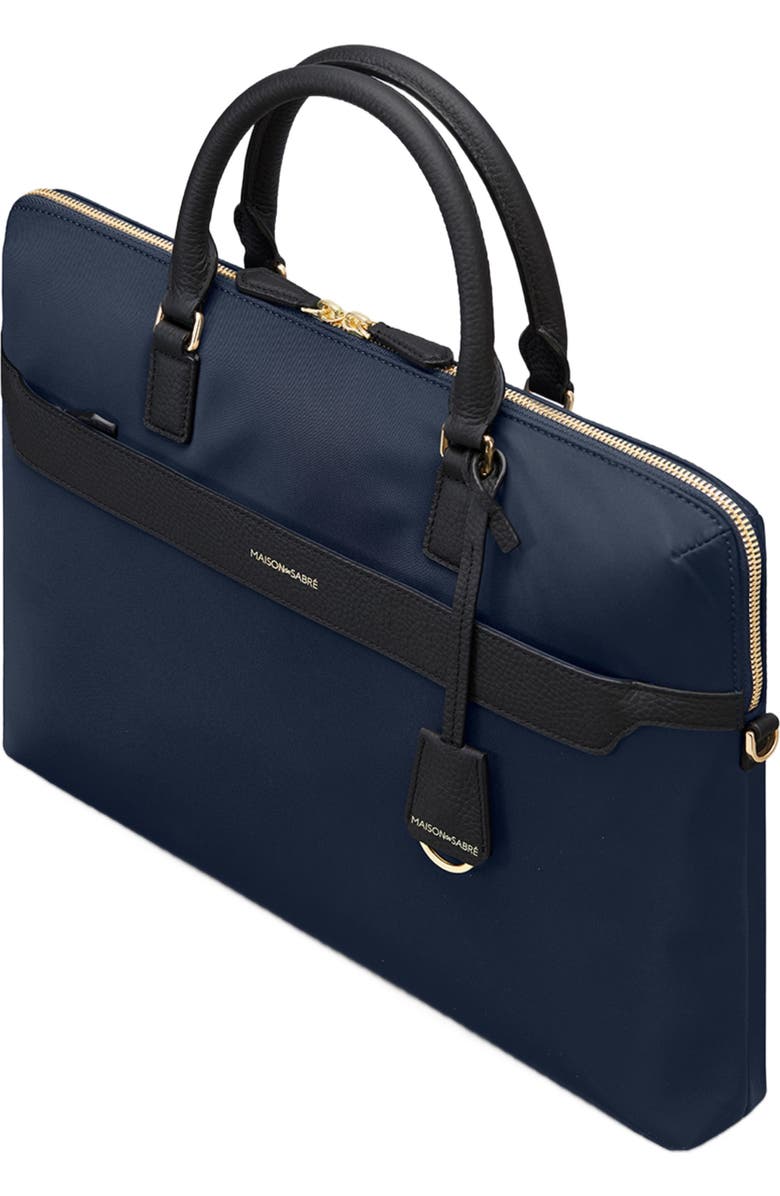 MAISON de SABRÉ Nylon Laptop Bag, Alternate, color, Sabré Blue